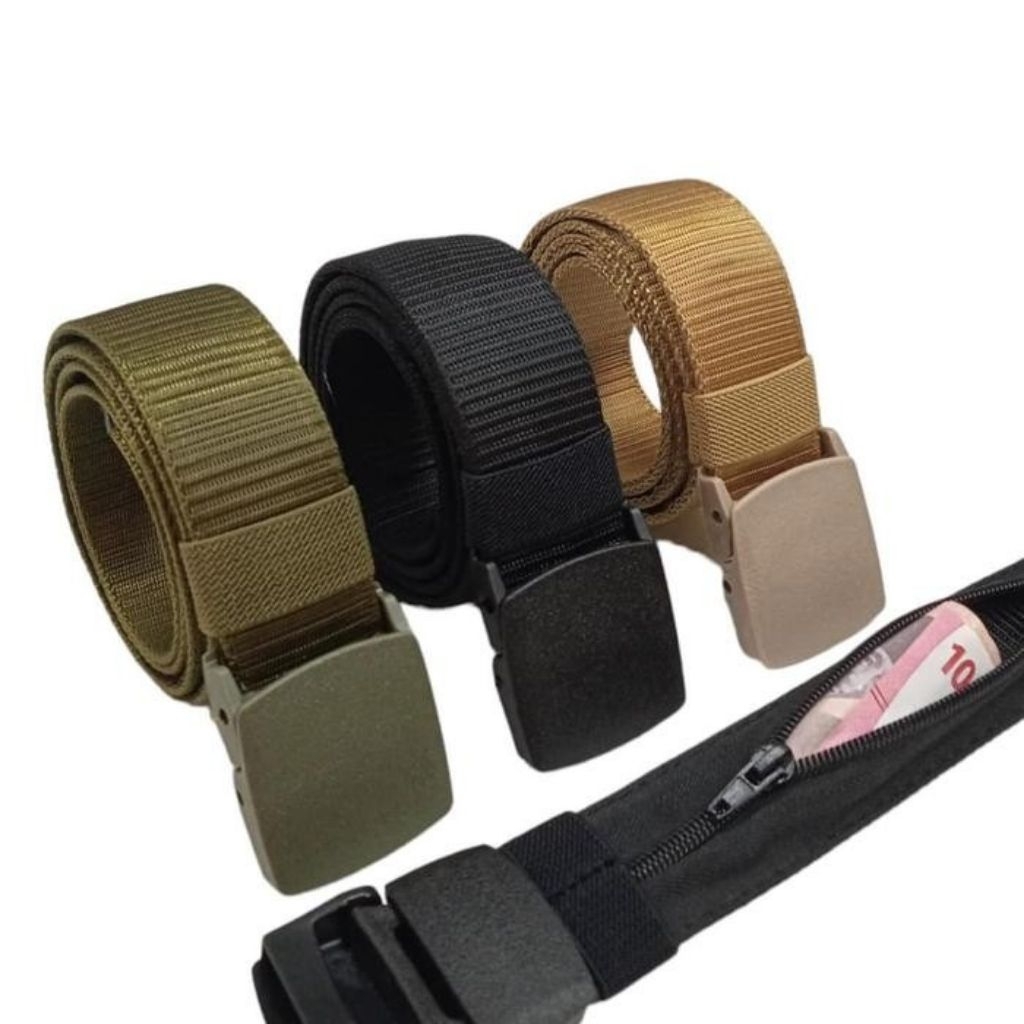 Sabuk Nylon resleting | ikat pinggang resleting