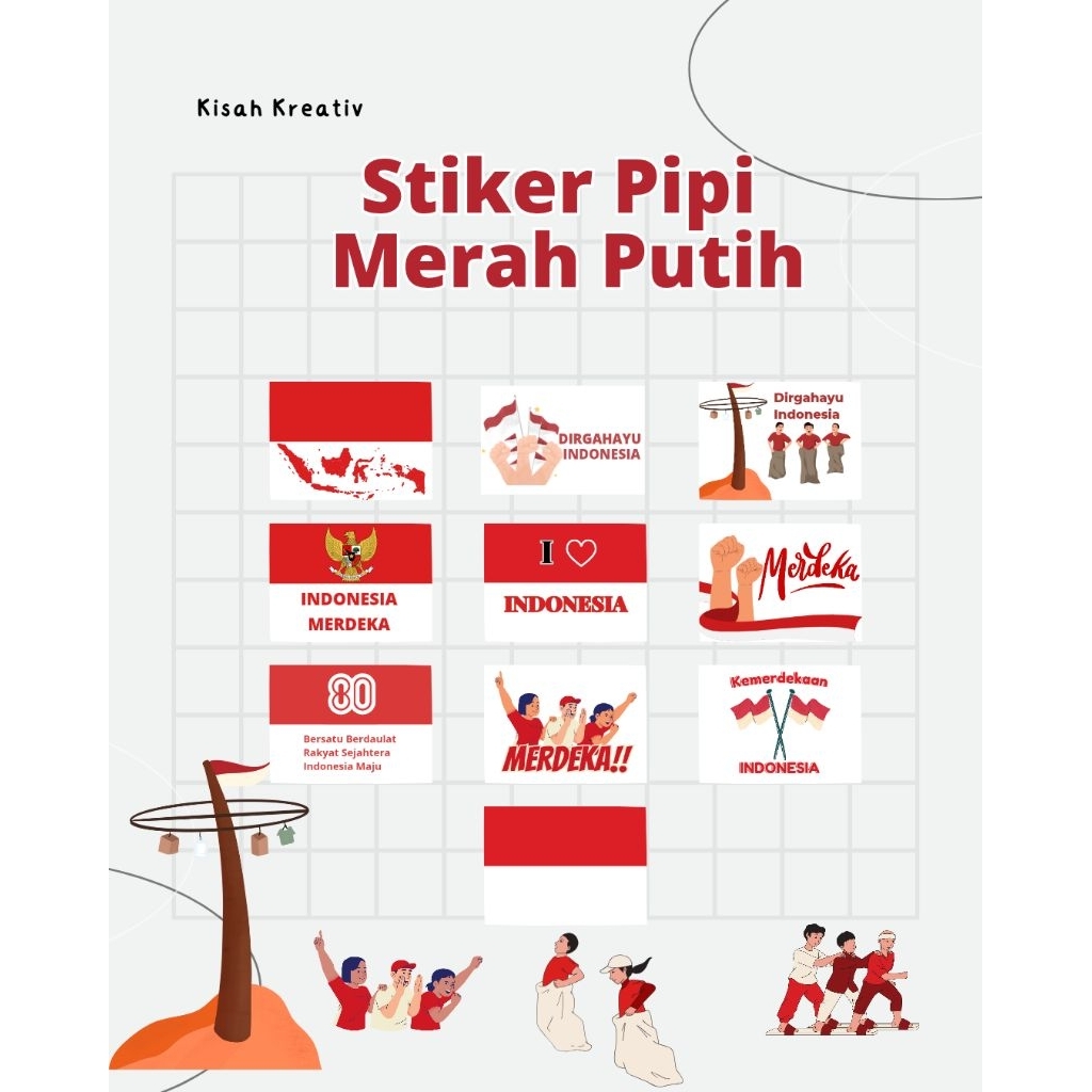 

Isi 10 pcs Stiker Pipi Bendera Merah Putih l Stiker Bendera Merah Putih l Sticker Pipi Bendera Merah Putih l Sticker Pipi Merah Putih l Atribut 17 Agustusan