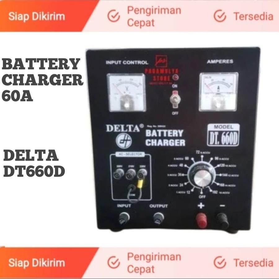 Battery Charger 60A Delta DT-660D / BC60A 12V/24V/36V/48V Bisa Charger Banyak Sekaligus