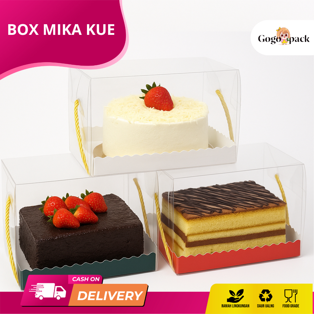 

Box Mika Roll Cake / Kotak Mika Roll Cake / Box Mika Transparan / Kotak Mika Transpara | HDI03-HDI16
