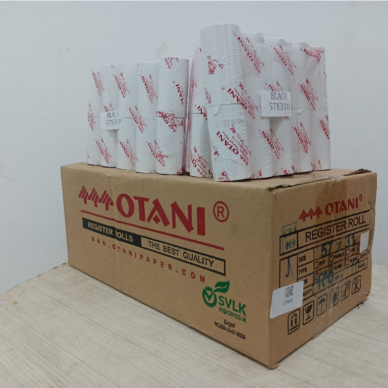 

OTANI KERTAS THERMAL ROLL OTANI 57X31 ISI 100 ROLL