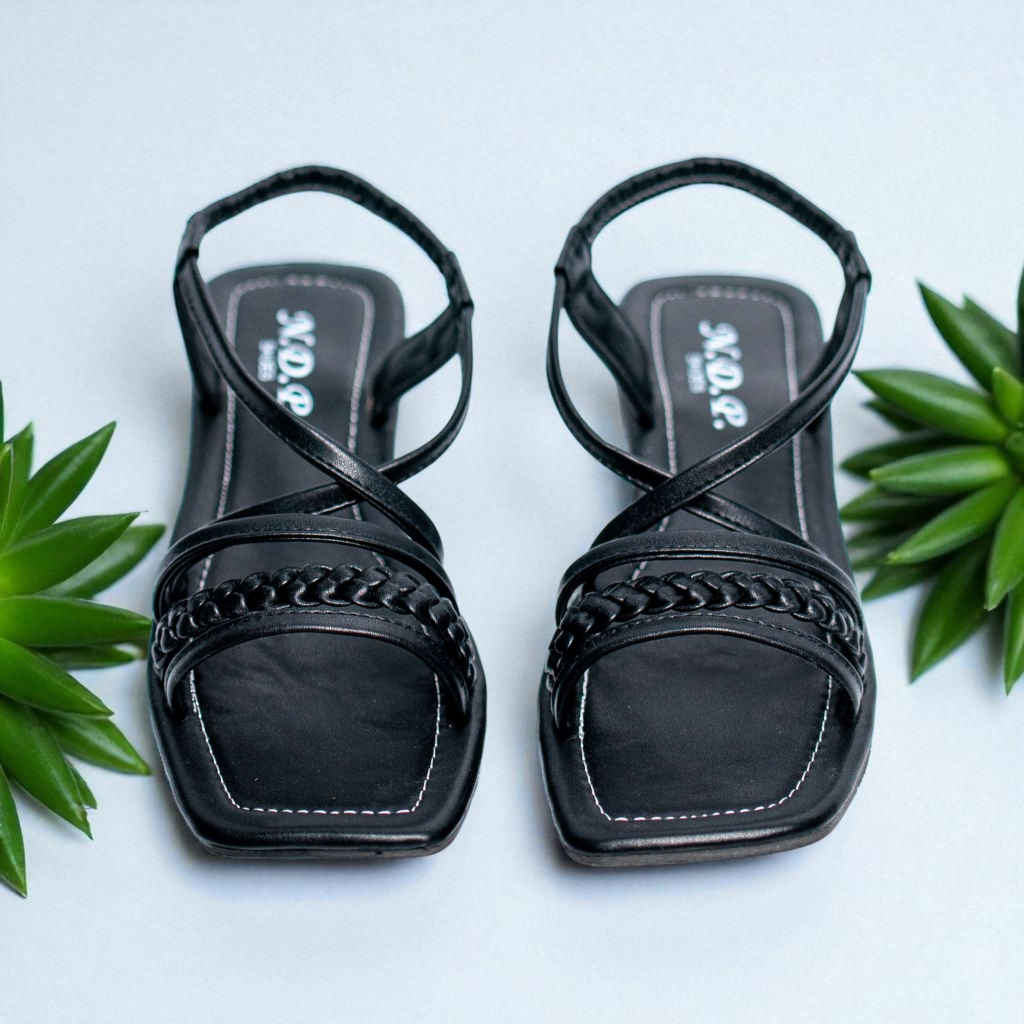 sandal flat wanita sandal teplek sandal pesta sandal undangan model