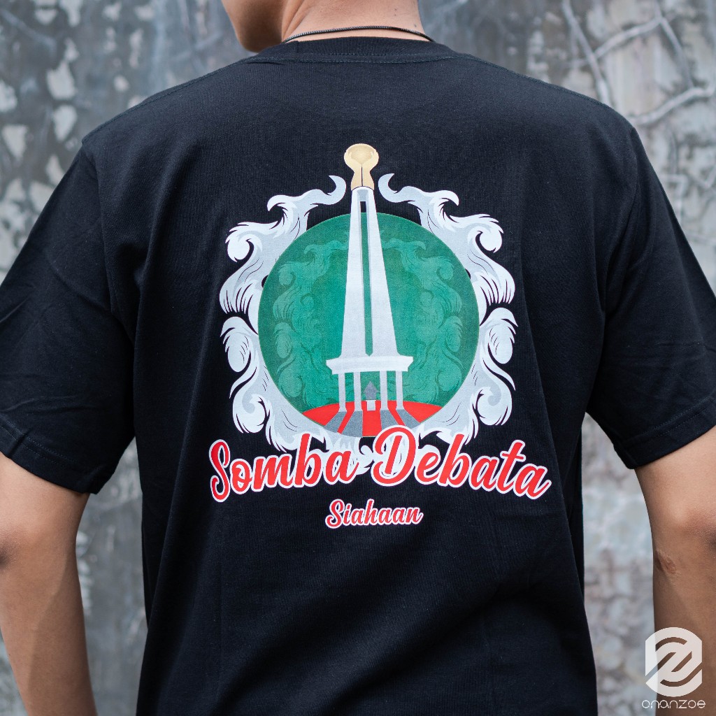 SIAHAAN Premium Kaos Batak Somba Debata Onanzoe Sablon Keren Motif Tugu Marga Lengan Pendek