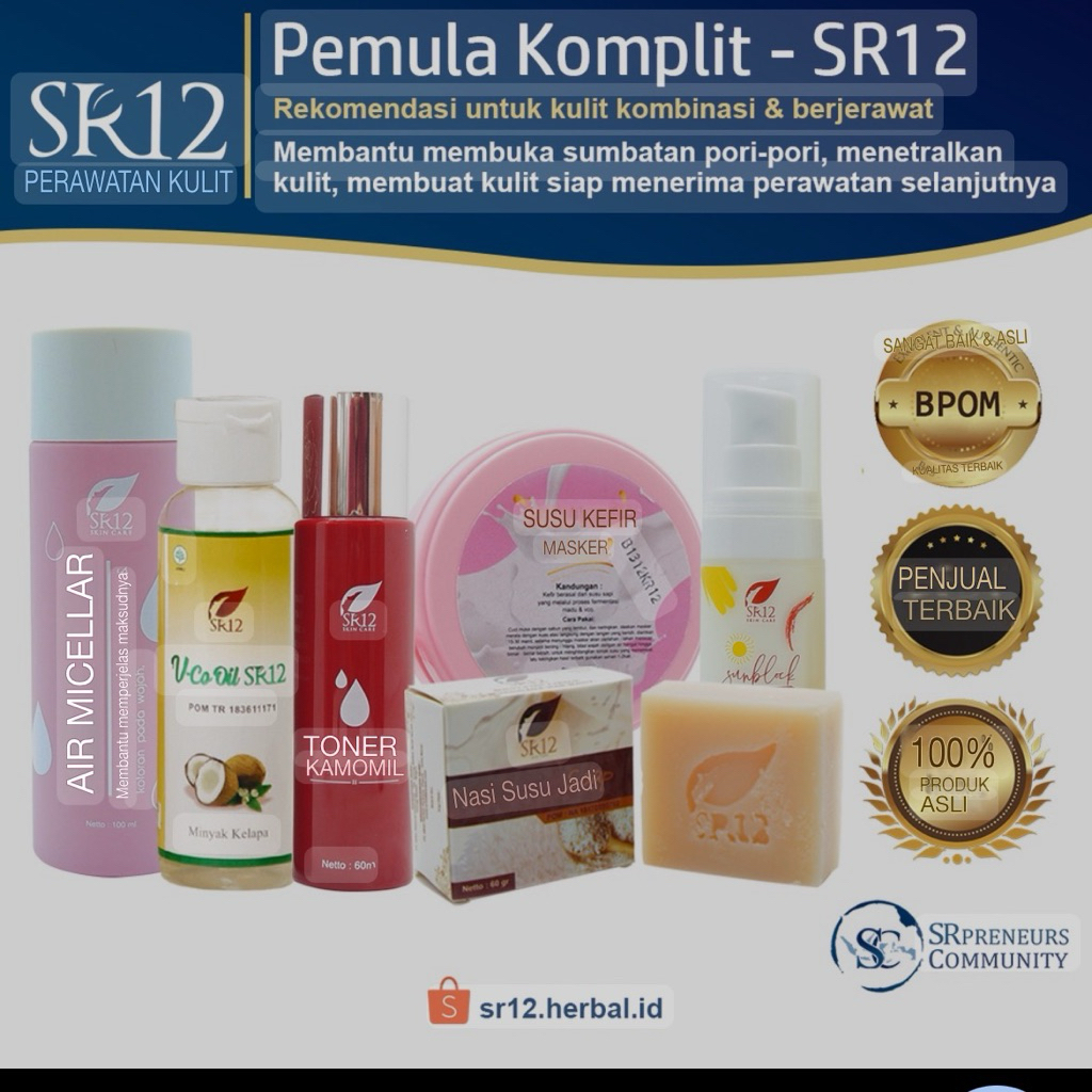 paket skincare sr12 komplit