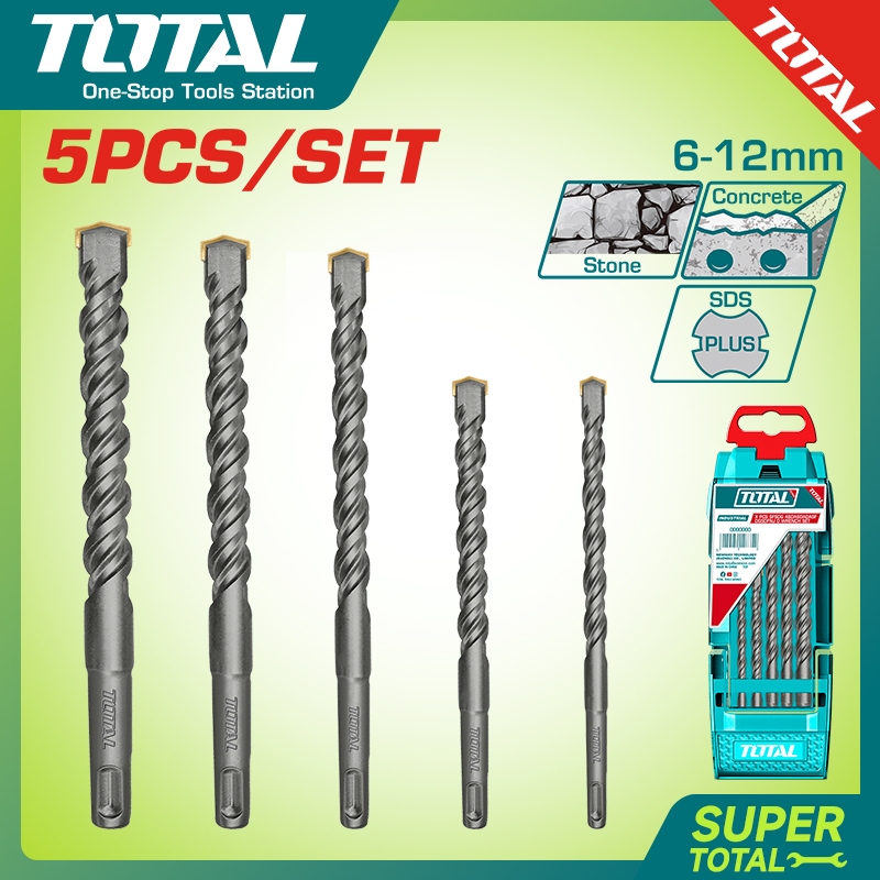 【TOTAL】Mata Bor Hammer/Hammer Drill Bits Set TAC190501
