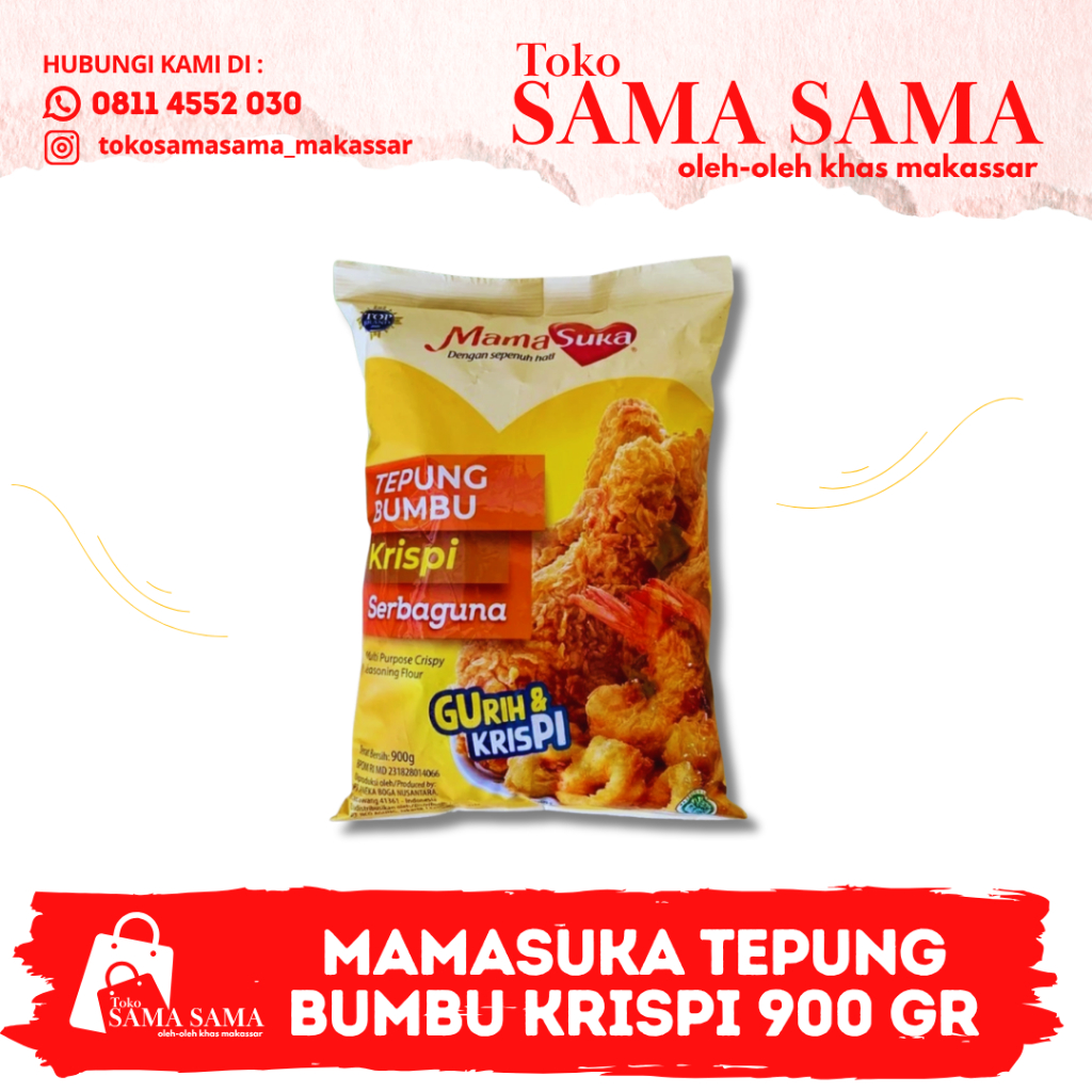 

MAMASUKA TEPUNG BUMBU KRISPI 900 GR
