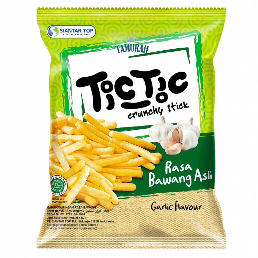 Tic Tic Bawang Snack 1 renceng 10 pcs