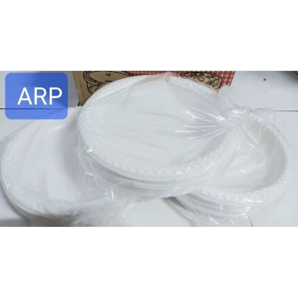 Piring Plastik PR9/Piring Plastik P9 Warna Putih Susu