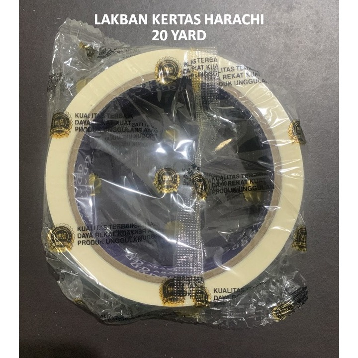 

Lakban Kertas HARACHI 1 Inch 24mm - Masking Tape Isolasi Kertas