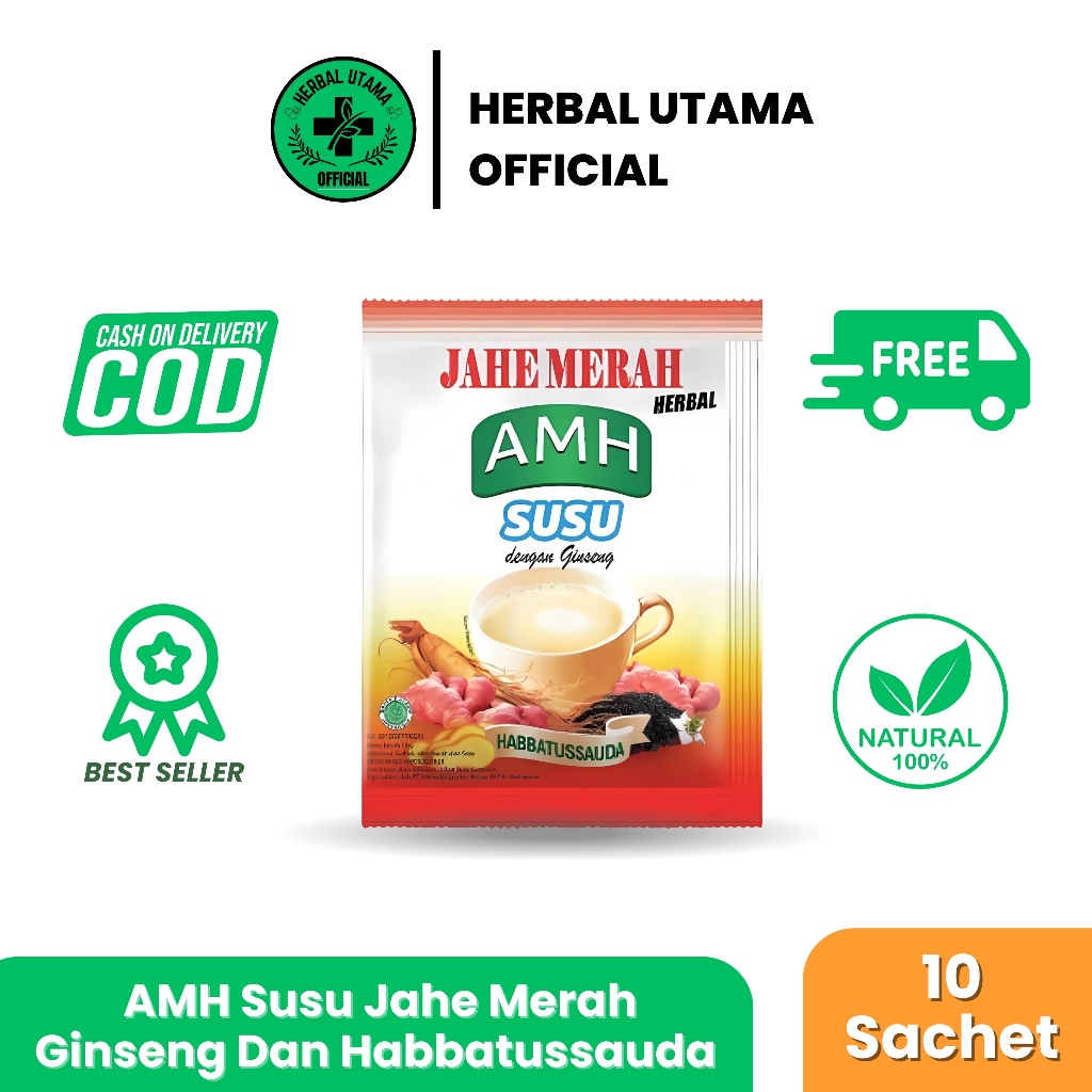 

Jahe Merah AMH Susu Mix Ginseng Habbatussauda Minuman Herbal Hangat
