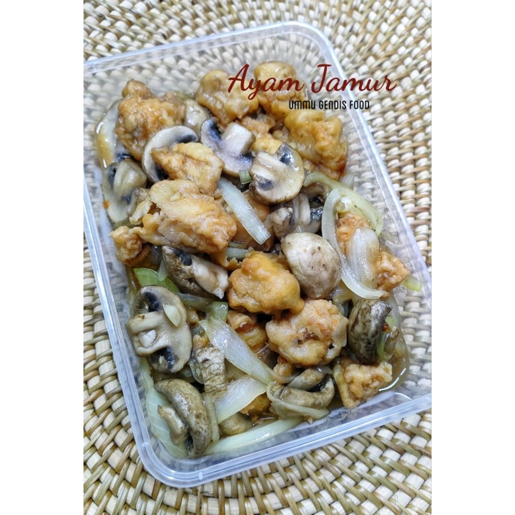 

Ayam Jamur Saus Tiram (tidak pedas) 400gr Frozen