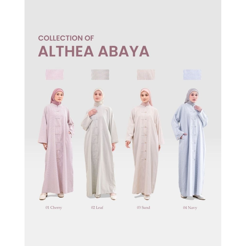 Althea Abaya Lidia Hadiwinoto Abaya busui friendly abaya motif garis