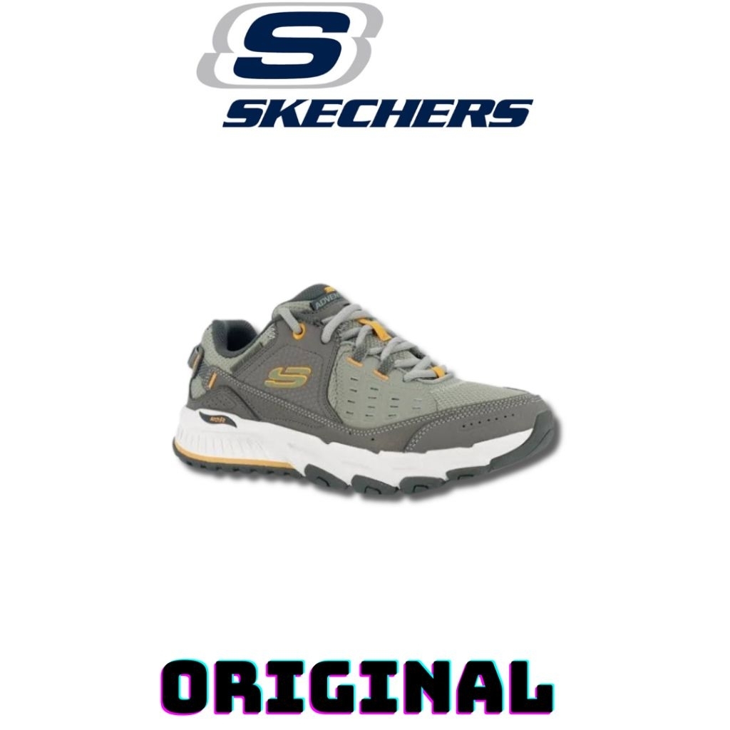 Sepatu Skechers Trail Arch Fit Escape Plan Taupe Brown Men's ( 237545/TPBR ) Original