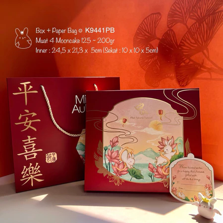 

Kotak Mooncake Box Mooncake Empat Sekat 200 Gram