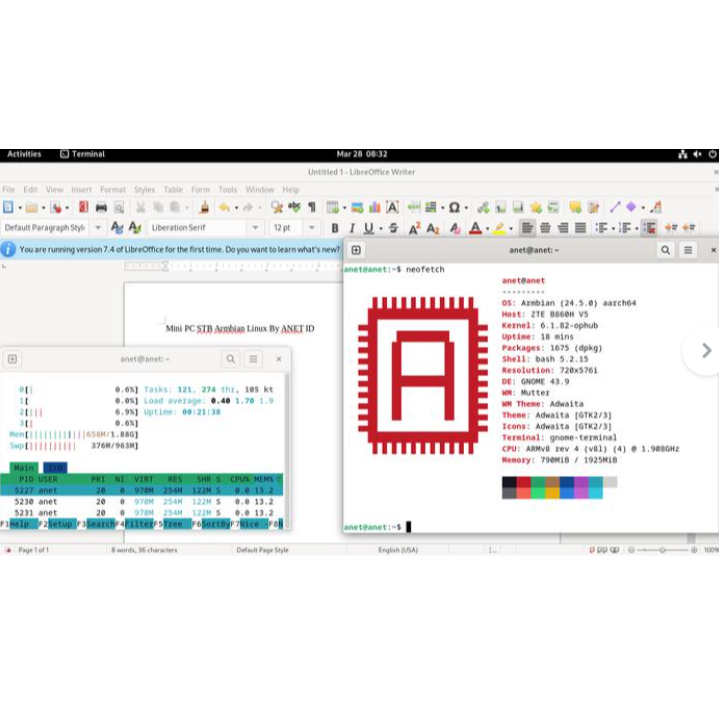 STB Armbian Linux Server Mini PC