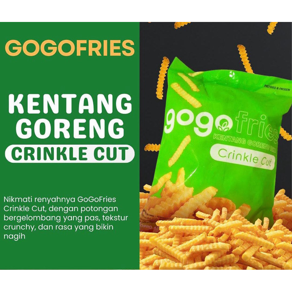 

Kentang Goreng Gogo Crinkle Cut 1kg