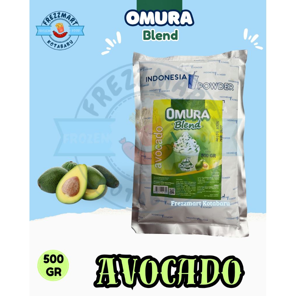 

Omura Blend Bubuk Minuman Serbuk Rasa Avocado 500 GR Frezzmart Kotabaru