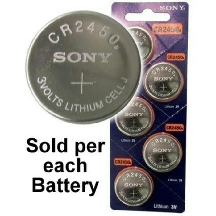 Battery Batre Sony CR2450 Lithium Original - Baterai Batere Sony CR-2450 harga Satuan
