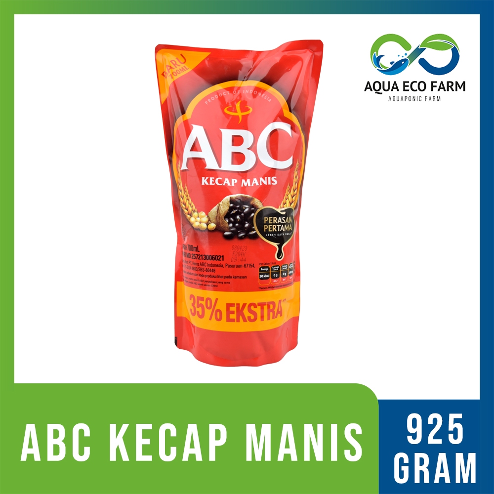 

[AquaEcoFarm] ABC Kecap Hitam Manis Refill 925ml Kental Dan Lebih Hitam | Bandung