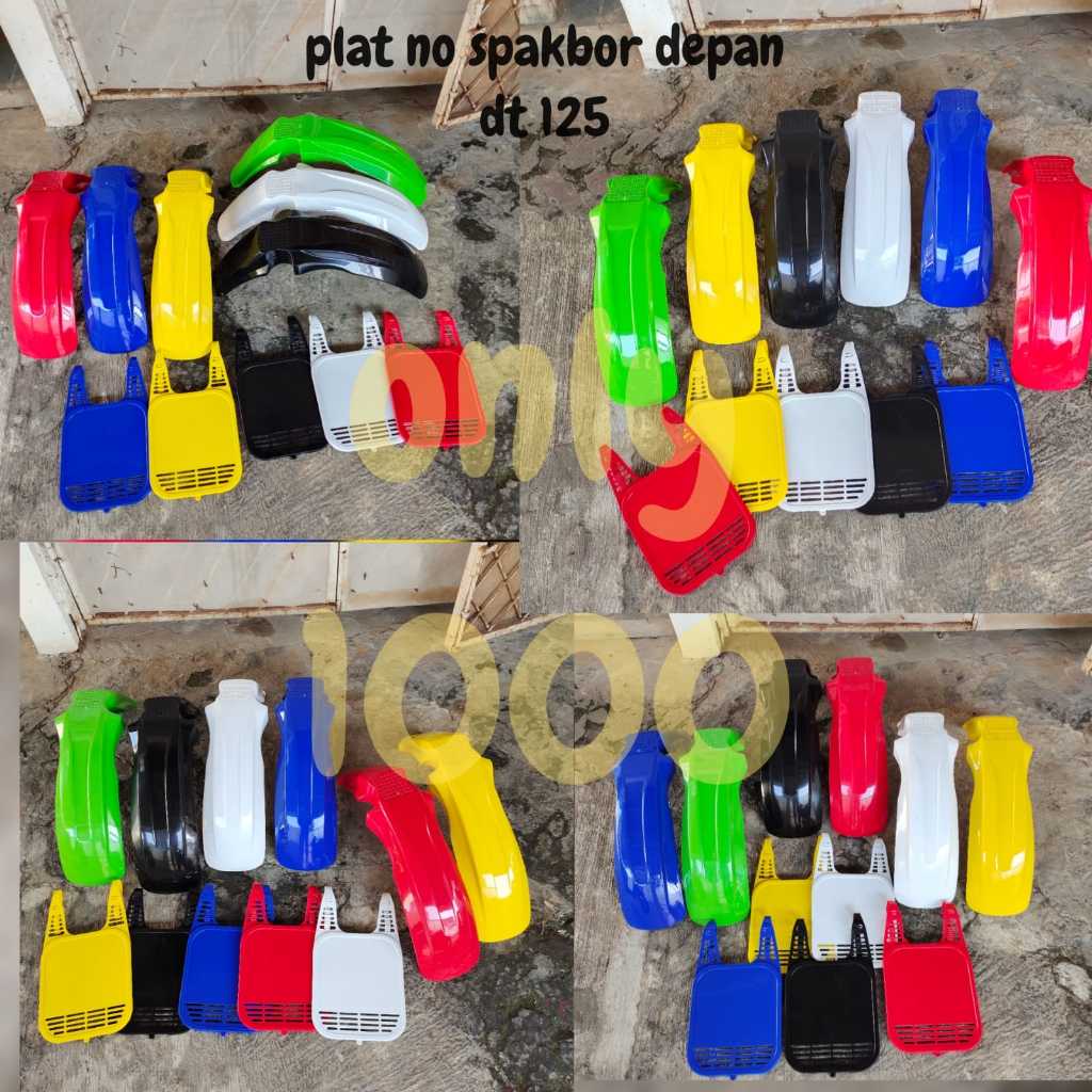 BODY SET TRAIL VINTAGE JADUL DT 125 SPAKBOR DEPAN DT 125 PAPAN NOMER DT 125 SLEBOR PAPAN  TS XR XL K