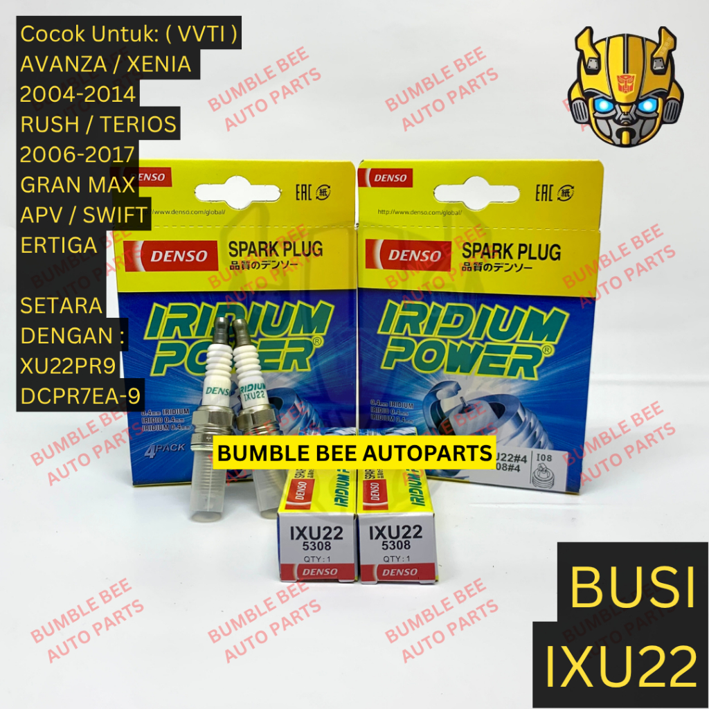 BUSI IRIDIUM POWER - AVANZA VVTI, XENIA VVTI, RUSH, TERIOS, GRAN MAX IRIDIUM DENSO IXU22