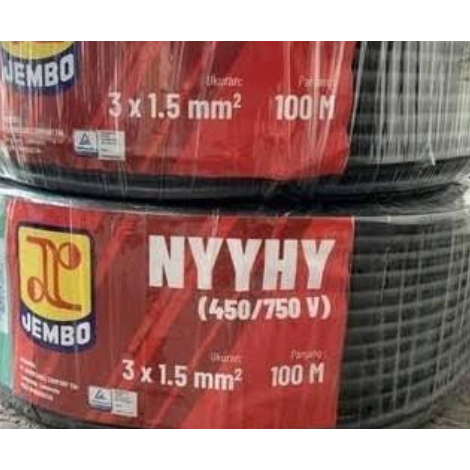 KABEL JEMBO NYYHY 3 x 1.5 Per Meter