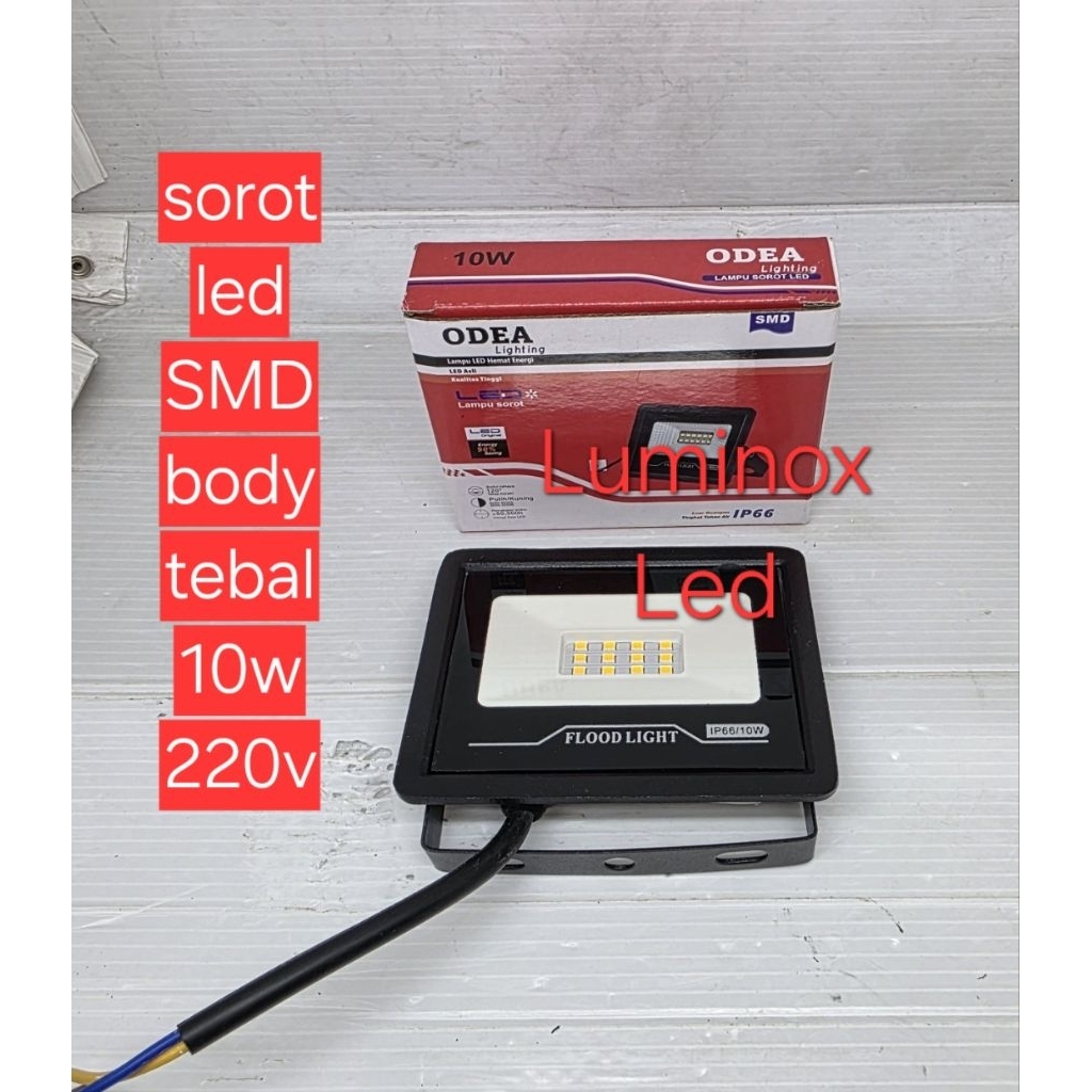 lampu tembak led 10w 10watt sorot floodlight taman 10 watt 10 w smd 220volt