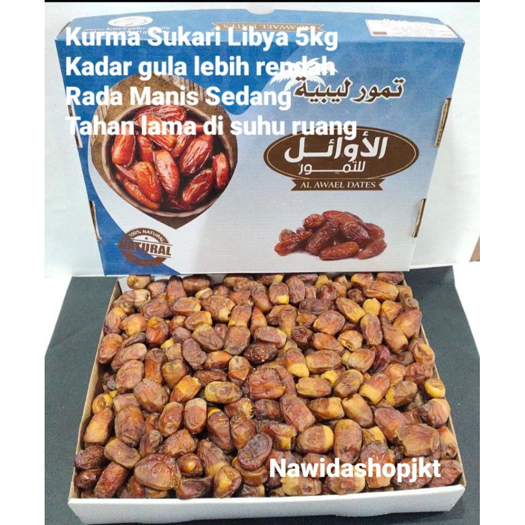 

Kurma Sukari Libya 5 kg Enak Legit Manis
