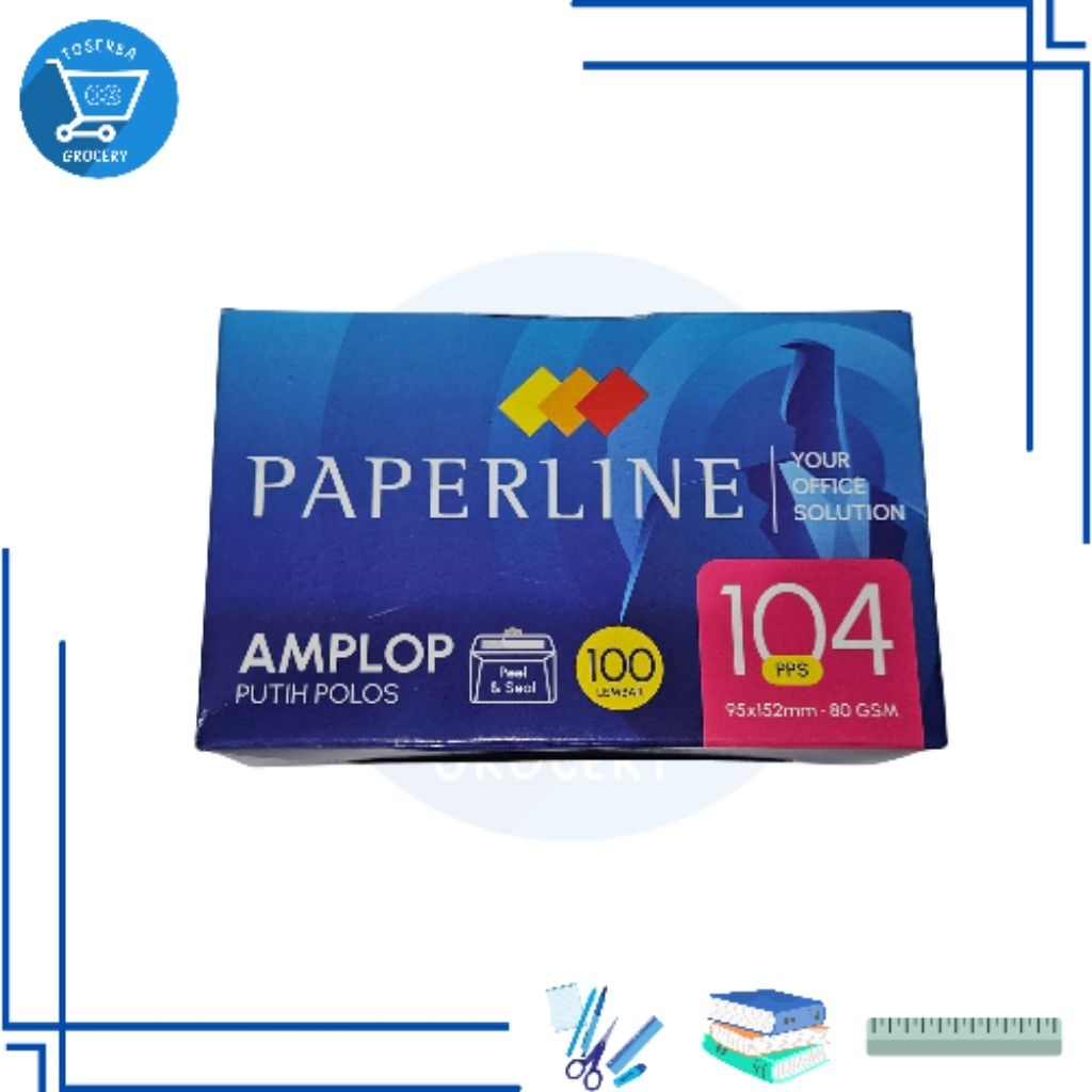 

Amplop Putih Polos Paperline 104 PPS , 1 Pack isi 100pcs