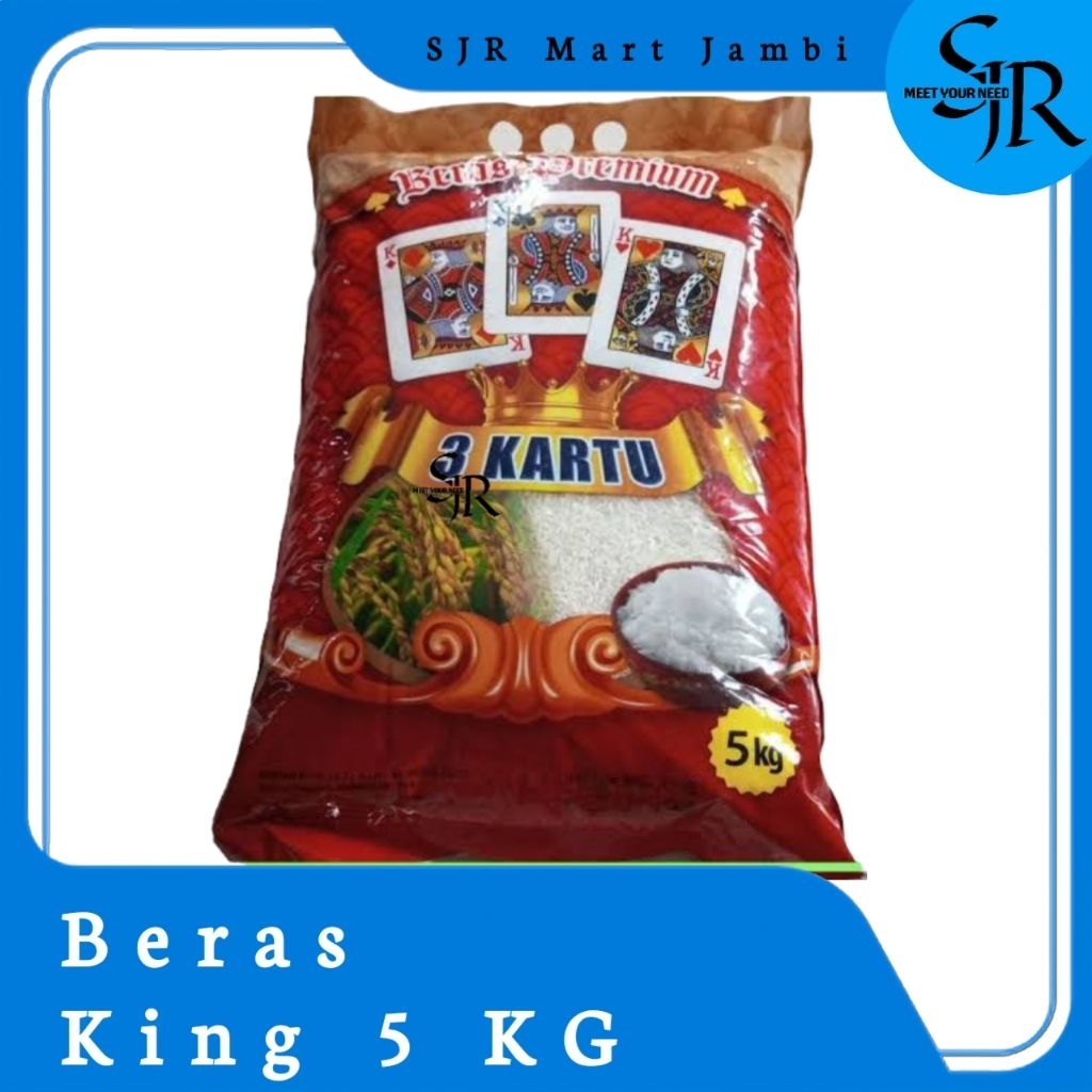 

[Beras] King / 3 Kartu 5kg - Beras Super SLYP