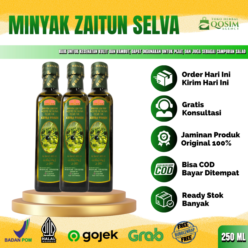 

Minyak Zaitun Selva Extra Virgin Olive Oil Perasan Pertama 250ml