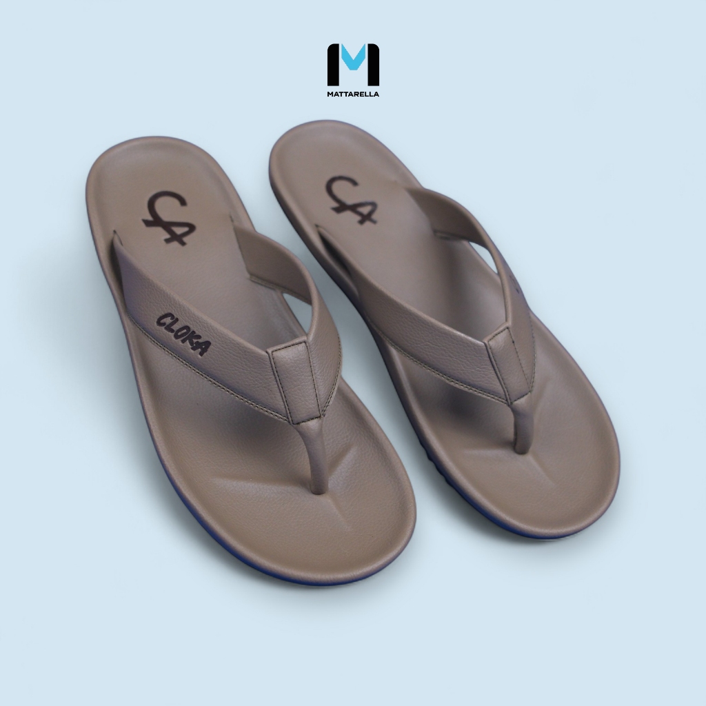 Sandal Pria Slide Dewasa Kasual Sendal Distro Cowok Slippers Size 47 48 49 50 - Cloka Big Size Lazov