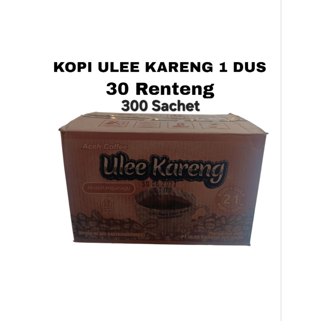 

Kopi Ulee Kareng Sachet 1 Dus 30 Renteng 300 Sachet