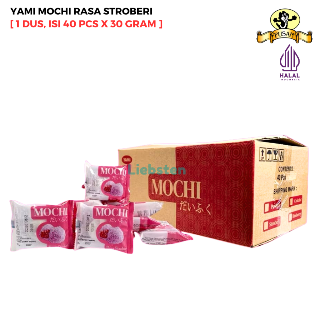 

Pusan Yami Mochi Aneka Rasa [1 Dus, Isi 40 Pcs]