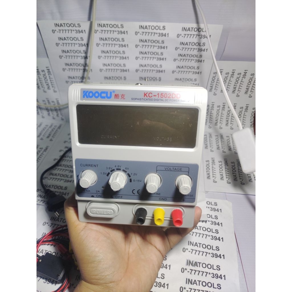 KOOCU DC Power Supply Digital 1502DD 15V & 2A PSU Power Supply Boot KOOCU 1502 DD 15 Volt dan 2 Ampe