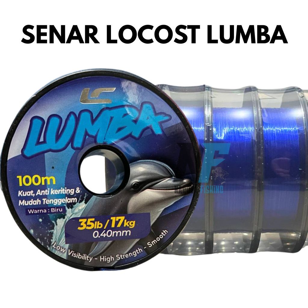 Senar Pancing Kuat Cepat Tenggelam Anti Kriting Warna Biru Berkilap Panjang 100 Meter Locost Lumba