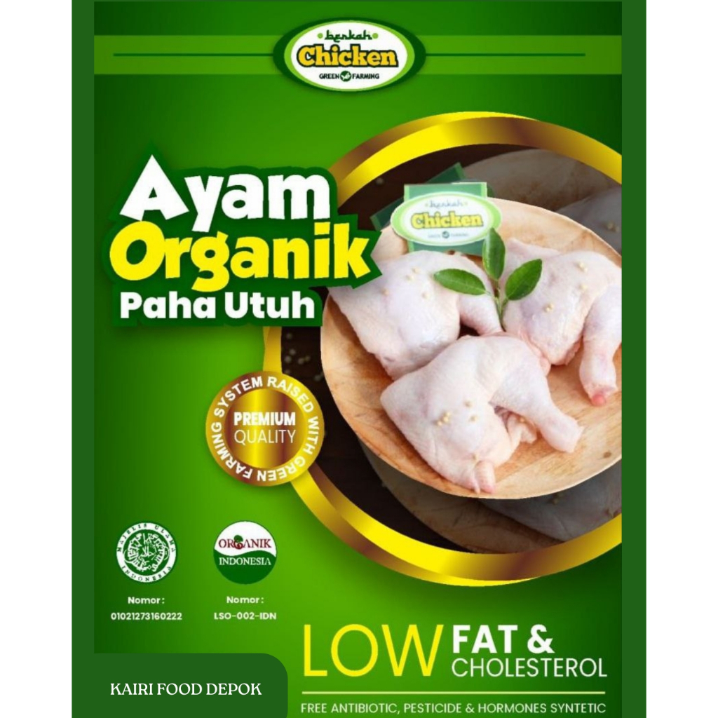 

Berkah Chicken | Ayam Organik Paha Utuh 1 Kg - Frozen Food Sehat Untuk Keluarga