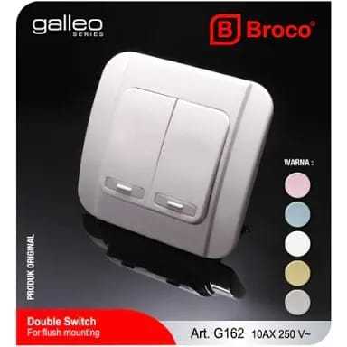 SAKLAR SERI IB/TANAM BROCO GALLEO / Saklar Broco Lampu Galleo 3