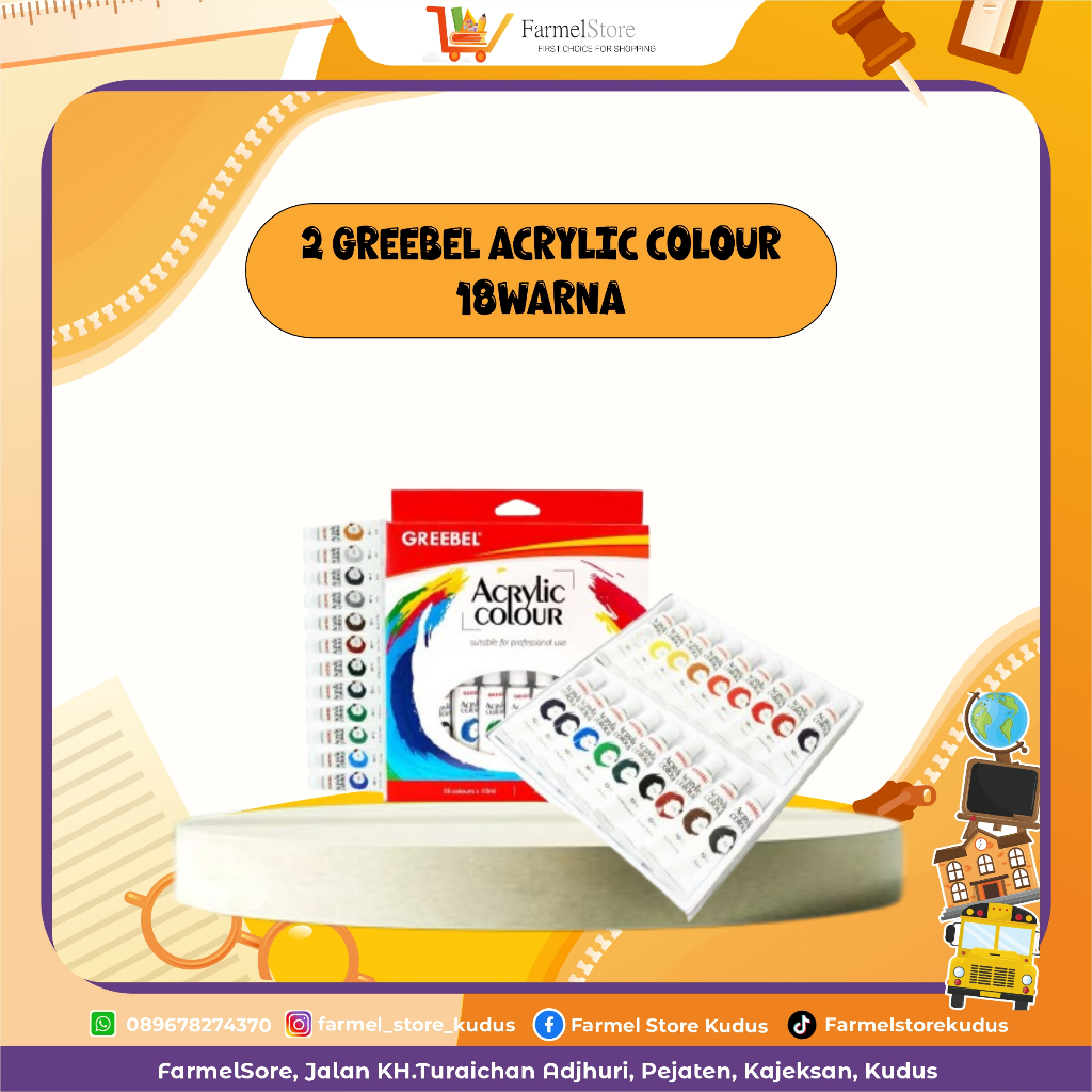 

Greebel Acrylic Colour 18Warna