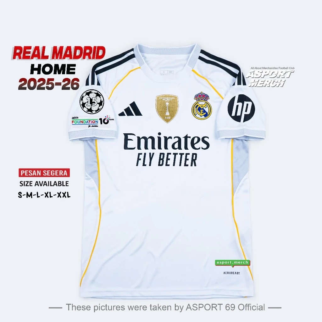 JERSEY MADRID HOME 2025 2026 MADRID HOME 25 26