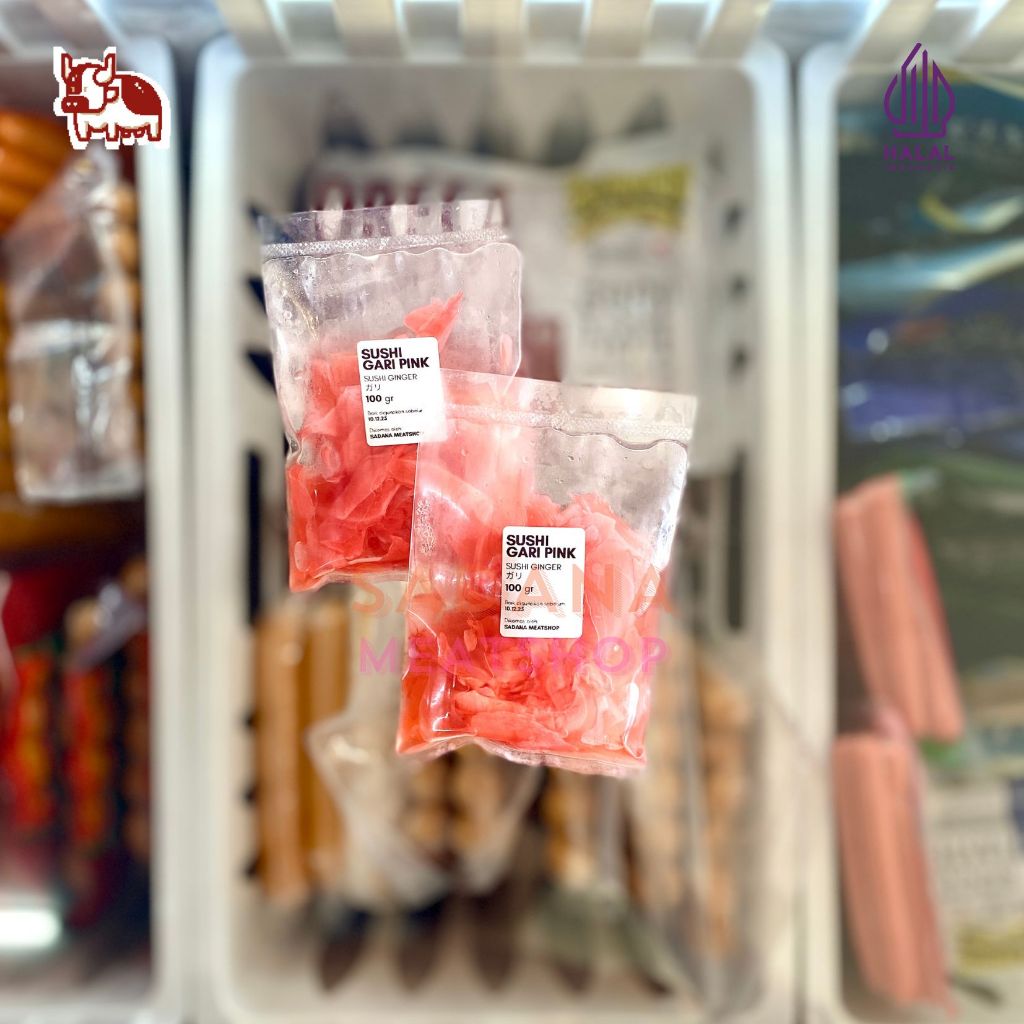 

Sushi Gari Pink 100 g – Pickled Ginger ala Jepang | Pelengkap Sushi & Palate Cleanser