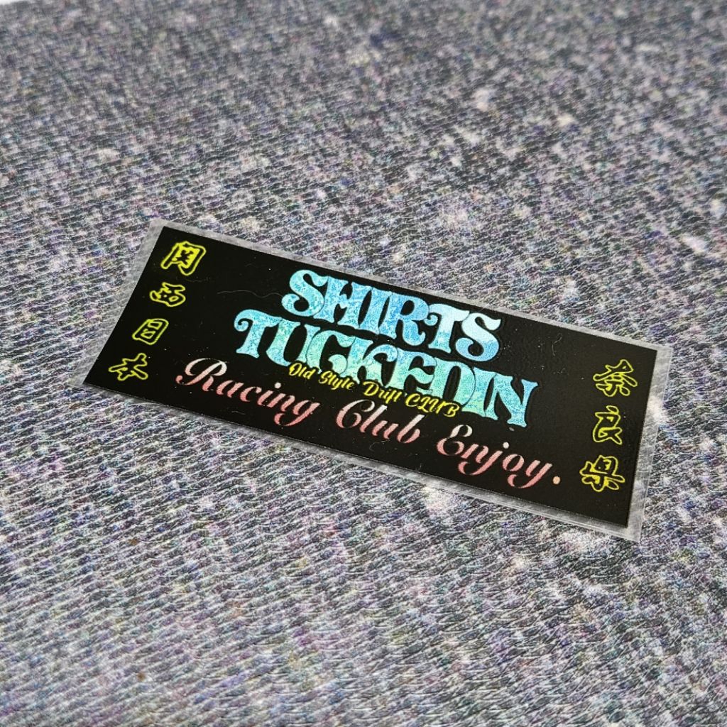 

Sticker Shirtstuckedin Vinyl Transparan White Toner