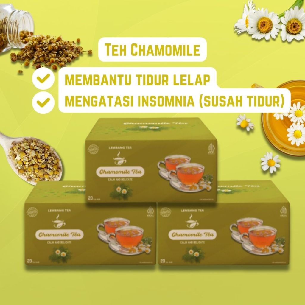 

LEMBANG TEA - Teh Chamomile untuk insomnia dan gangguan tidur