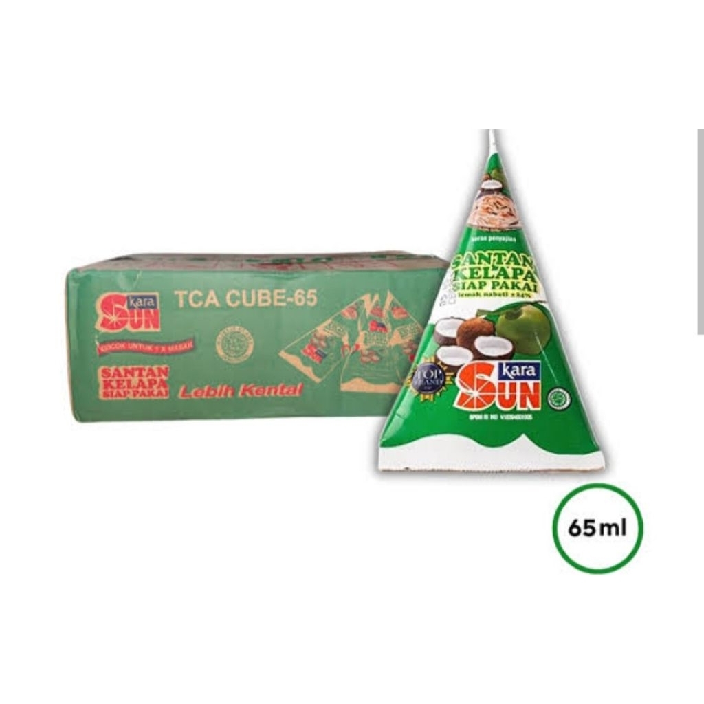 

Sun Kara tube 65 ml|Santan instan Kara 65ml Paketan