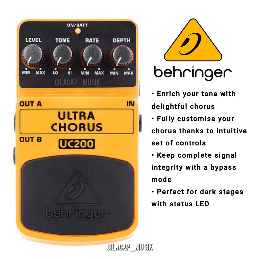 EFEK BEHRINGER ULTRA CHORUS BEHRINGER UC200 EFEK CHORUS
