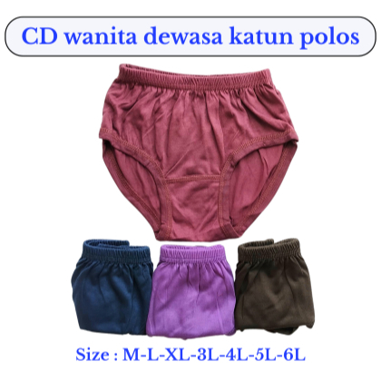 (COD) Celana dalam wanita jumbo lusinan murah grosir sexy Cd wanita sexy jumbo big size lusinan 12pc
