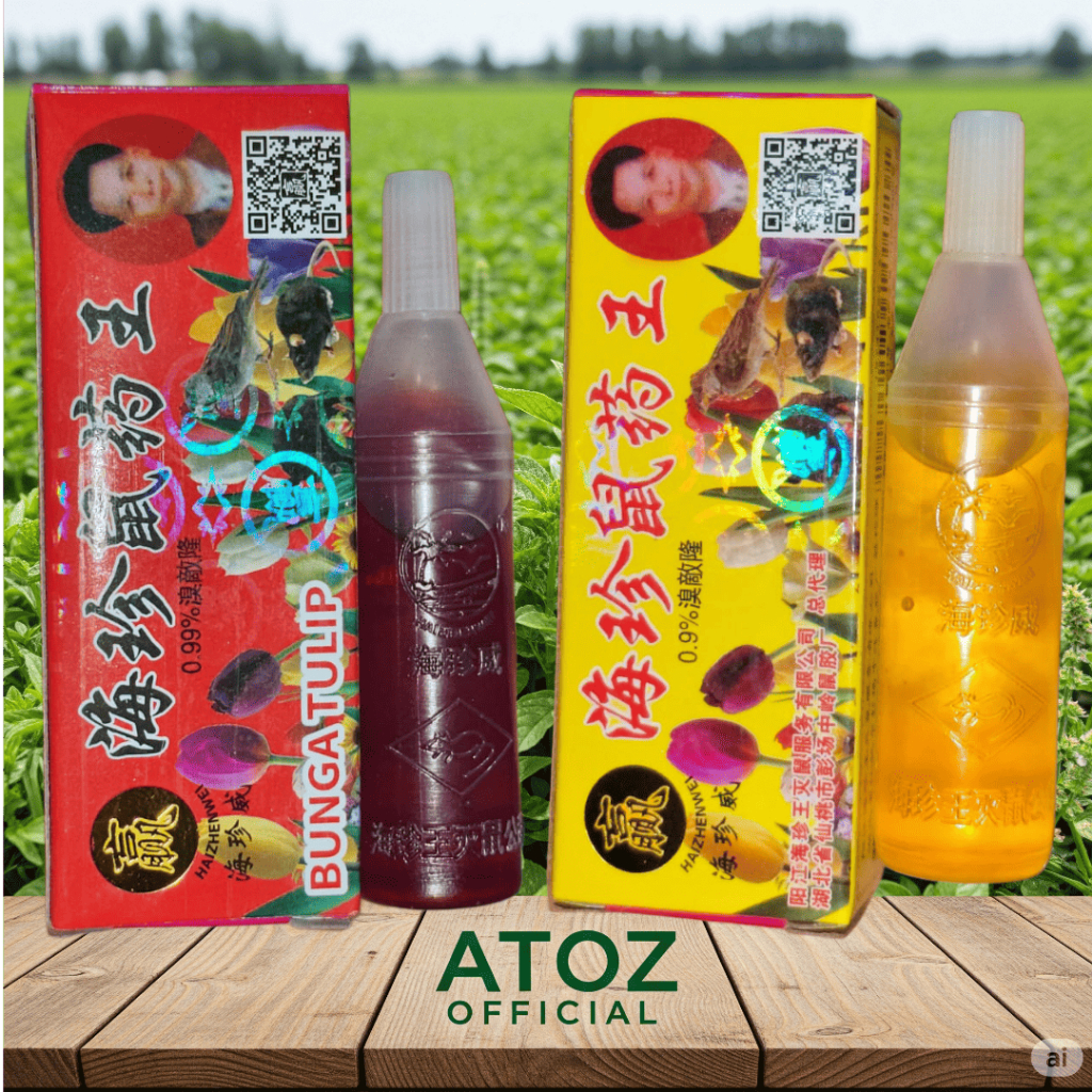 RACUN TIKUS CAIR TETES ORIGINAL DOSIS 0,99 RACUN TIKUS CAIR BUNGA TULIP 2M ARROW MERAH KUNING