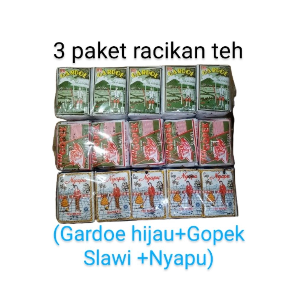 

Paket Teh Racikan Gardoe hijau+Gopek+Nyapu