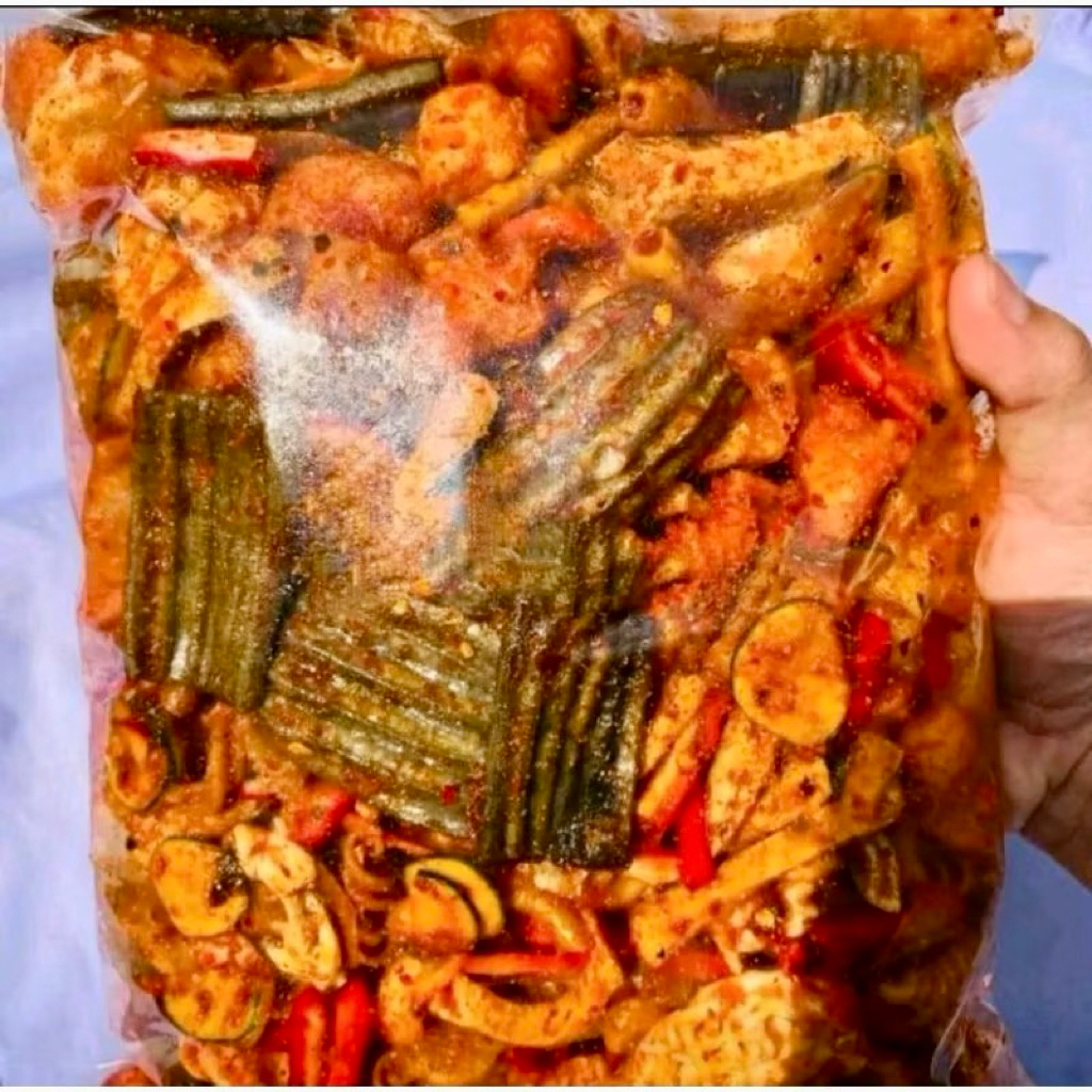 

1 Kg Seblak Kering Mix Campuran Pedas Camilan Sebring Murah