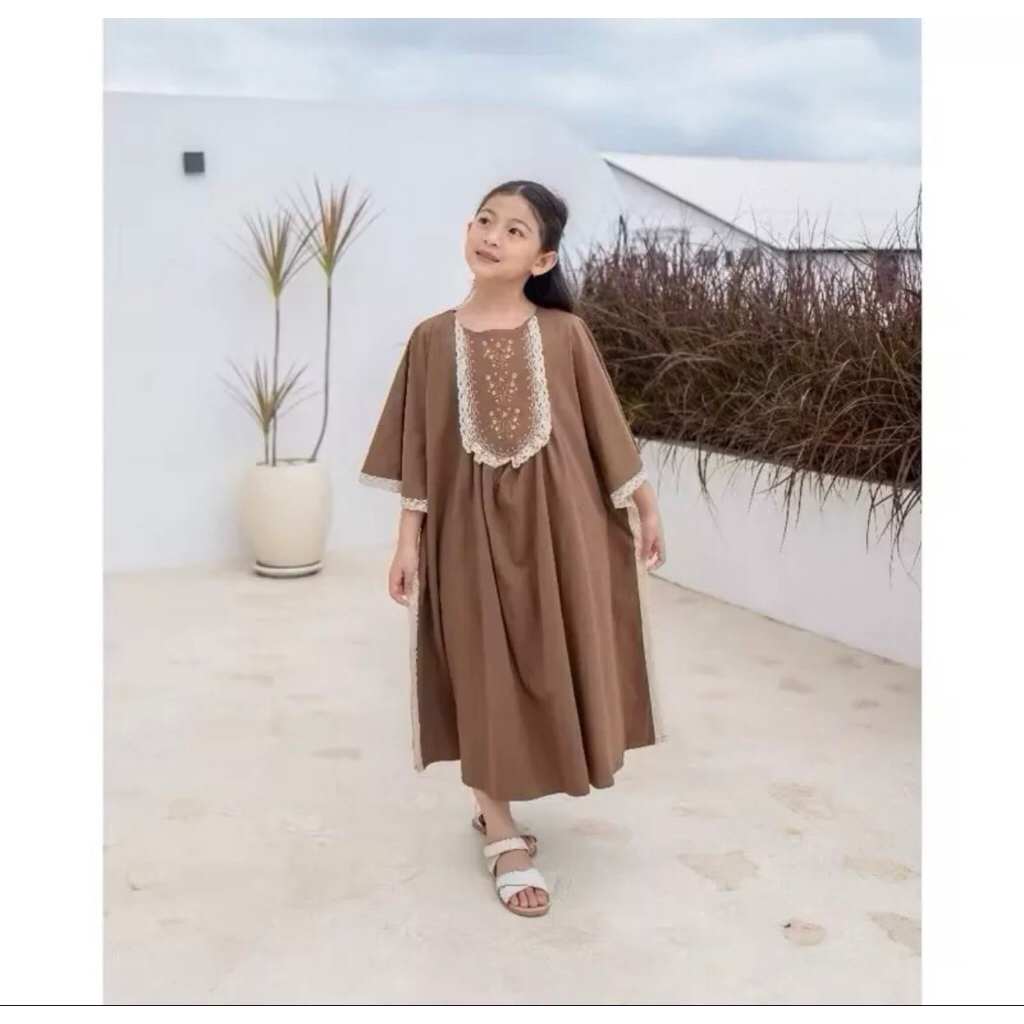 pl kaftan/gamis anak hunny bunny